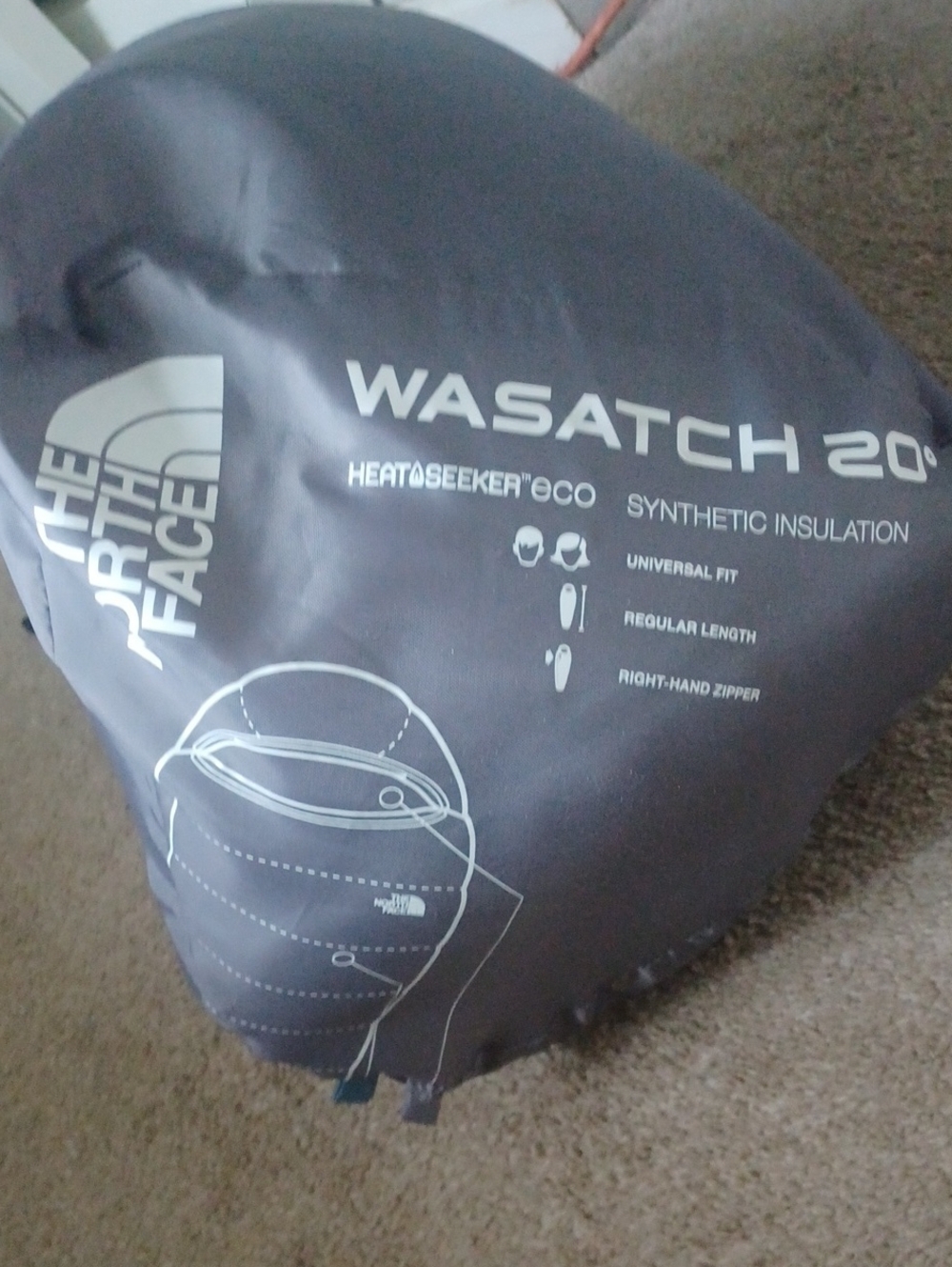The North Face Wasatch 20° Sleeping Bag Compression Sack - Gray